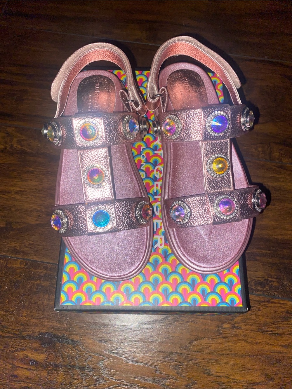 Kurt Geiger Mini Orson Crystal Sandal